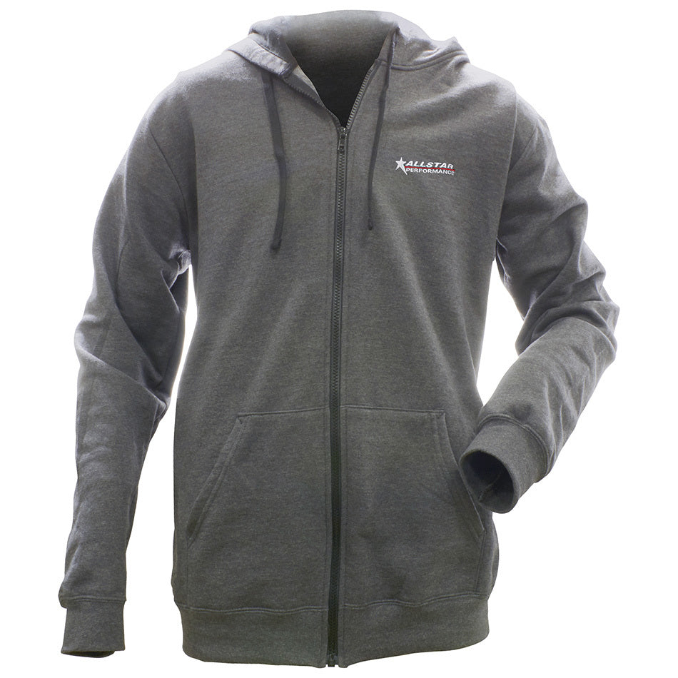 Allstar Performance ALL99917XXXL Allstar Full Zip Hooded Sweatshirt Charcoal XXXL Allstar Performance ALL99917XXXL