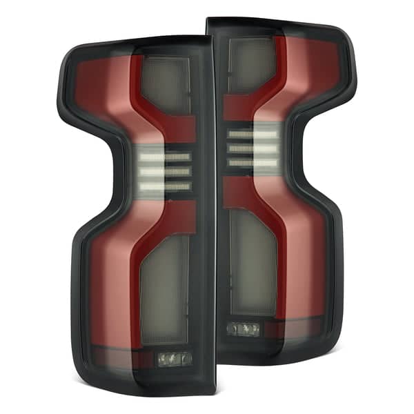 AlphaRex 620068 BLACK RED LED TAIL LIGHTS 19-25 CHEV 1500/20-25 HD AlphaRex 620068