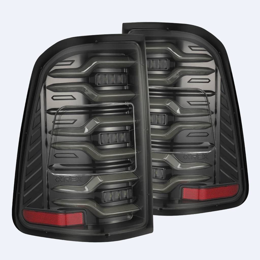 AlphaRex 640032 ALPHA BLACK LED TAIL LIGHTS 2025 RAM 1500 AlphaRex 640032
