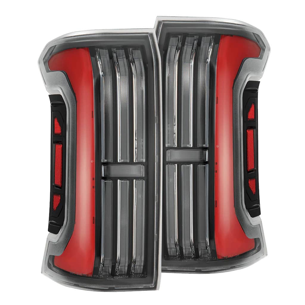 AlphaRex 679010 BLACK RED LED TAIL LIGHTS 24-26 TACOMA AlphaRex 679010