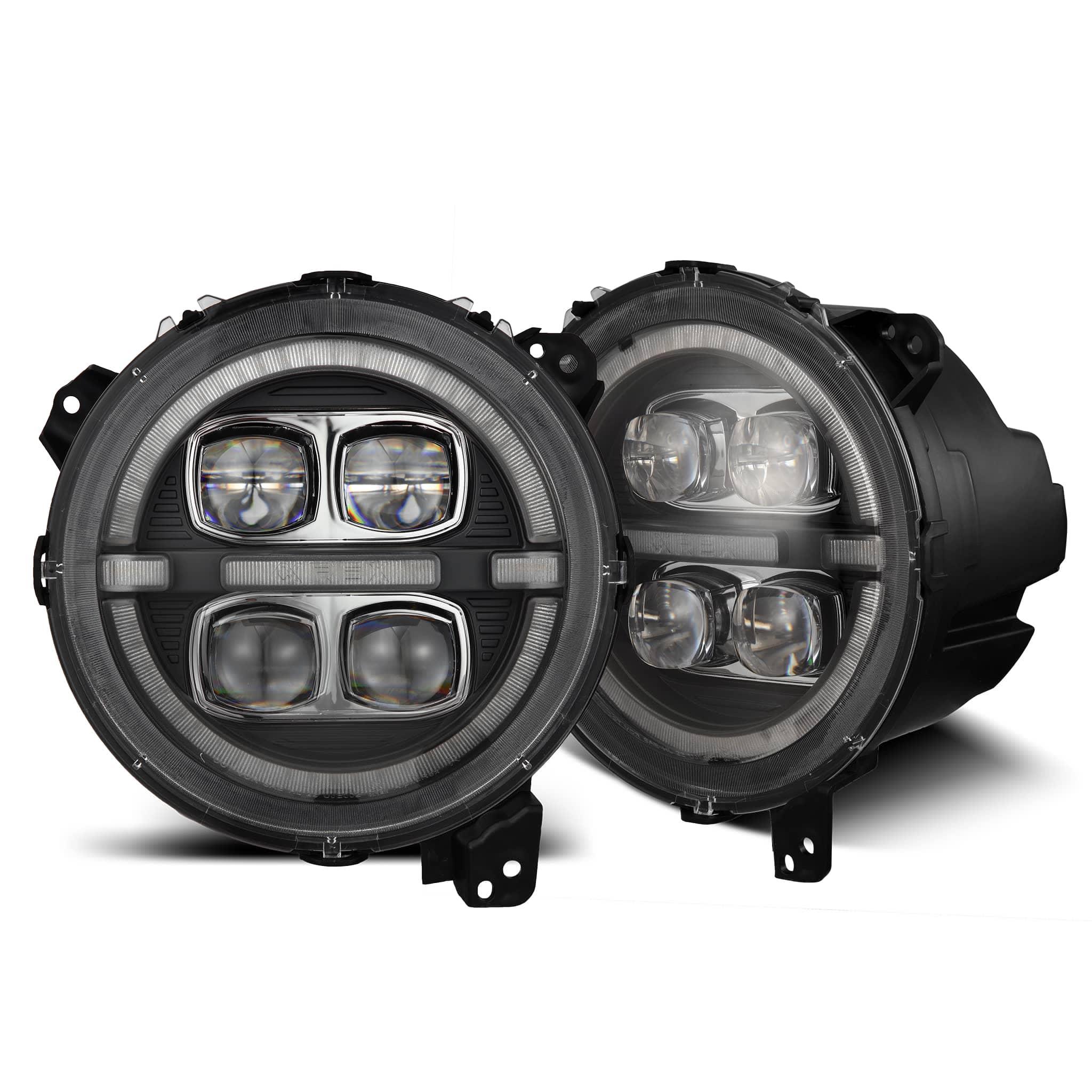 AlphaRex 880868 BLACK LED PROJ H.LITE 18-26 WRANGLER AlphaRex 880868