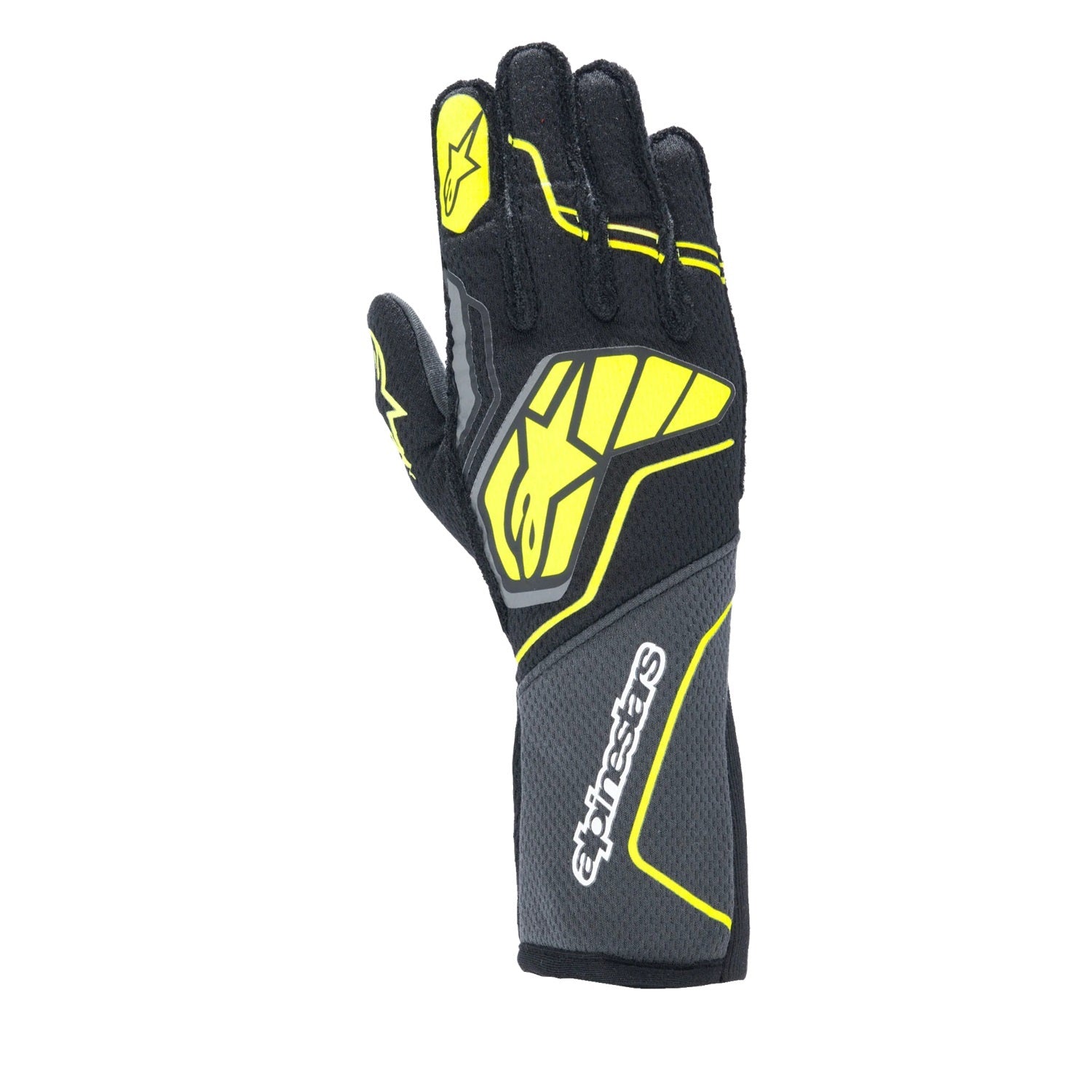 alpine star 3550224-9151-L Glove Tech-1 ZX V4 Blk / Flou Yellow  Large alpine star 3550224-9151-L