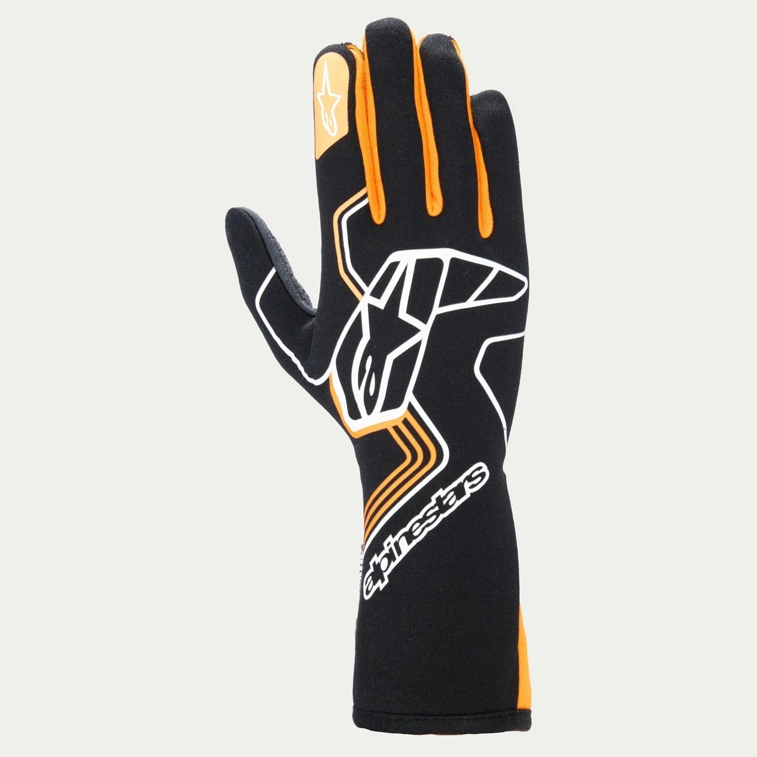 alpine star 3552024-156-S Glove Tech-1 Race V4 Black / Flo Org  Small alpine star 3552024-156-S