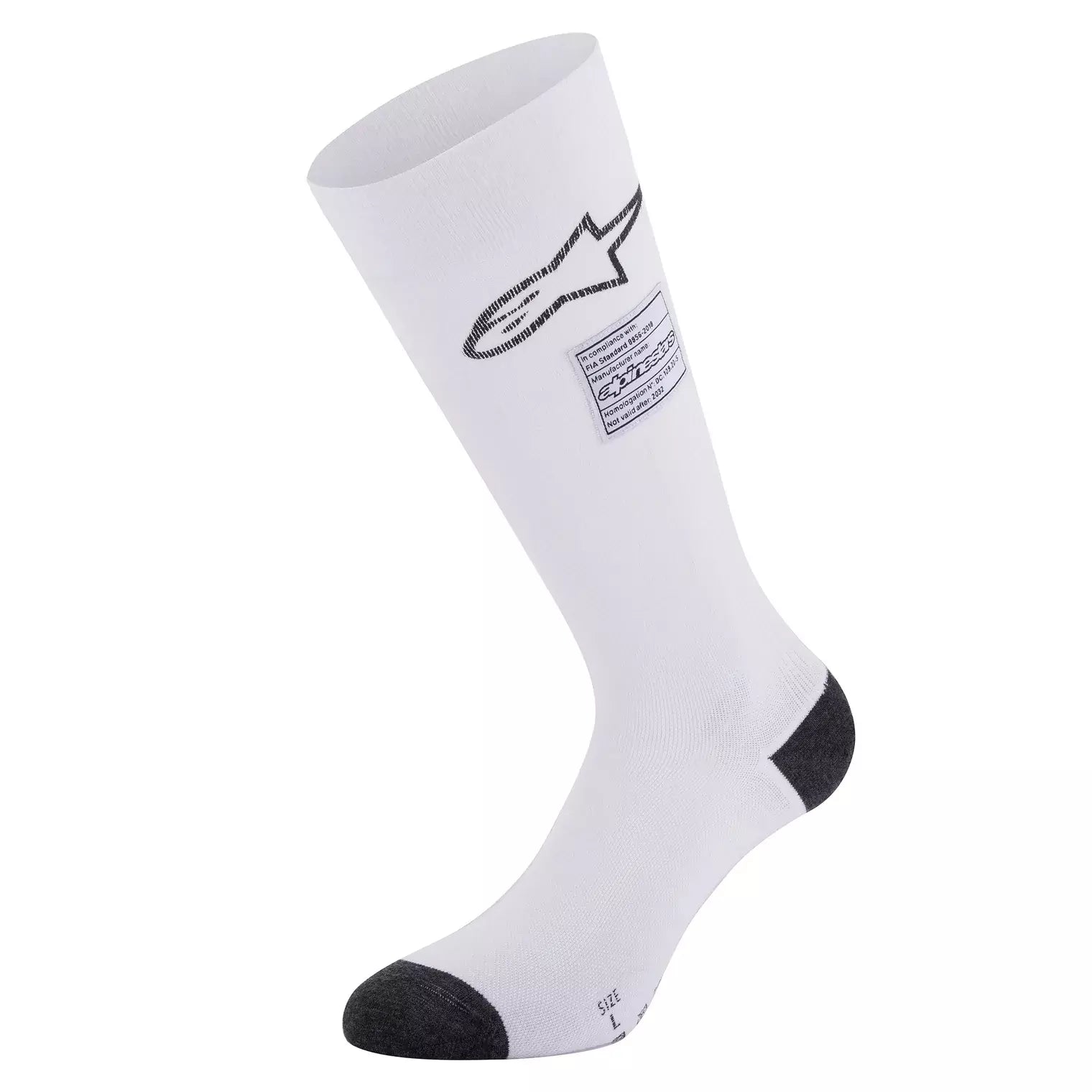 alpine star 4704323-20-L Socks ZX V4 White Large alpine star 4704323-20-L