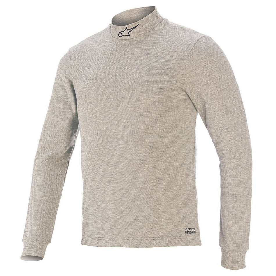 alpine star 4754520-11-S Race Top V3 Small Lt. Gray Long Sleeve alpine star 4754520-11-S