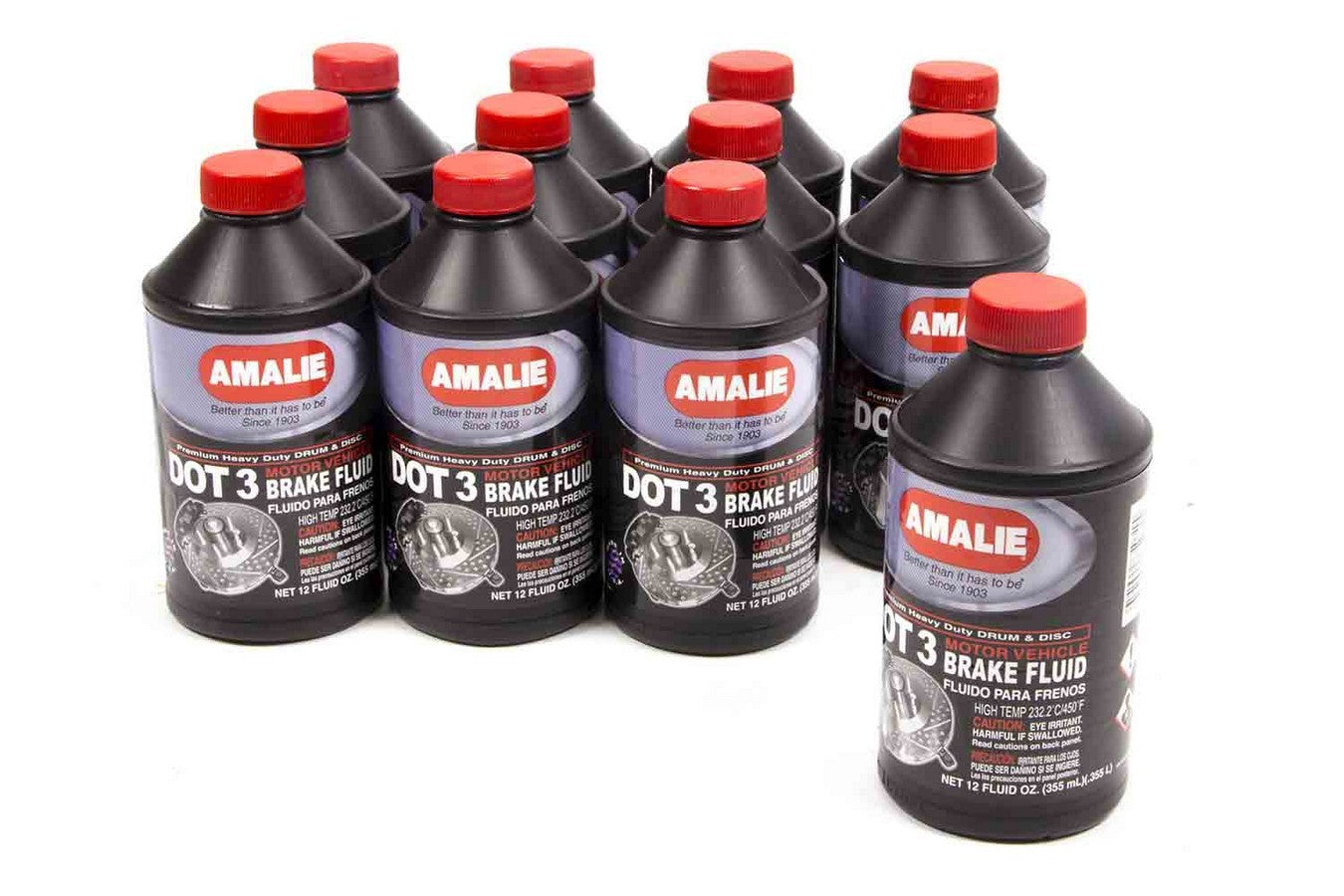 Amalie 160-65031-92 Dot 3 Brake Fluid Case 12x12 Oz Amalie 160-65031-92