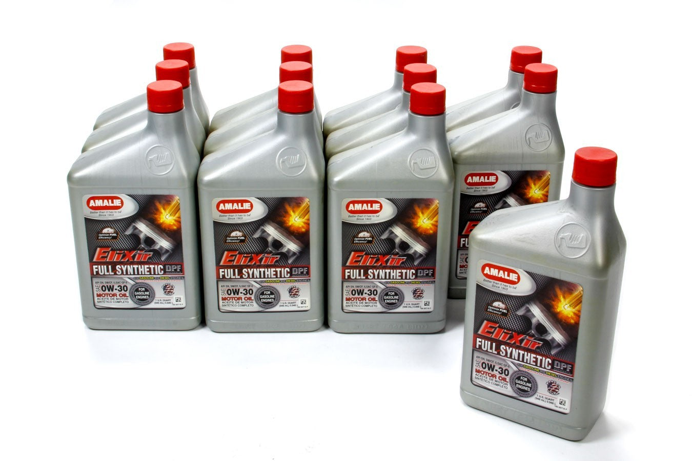 Amalie 160-65716-56 Elixir Full Synthetic 0w30 Case 12 x 1 Quart Amalie 160-65716-56