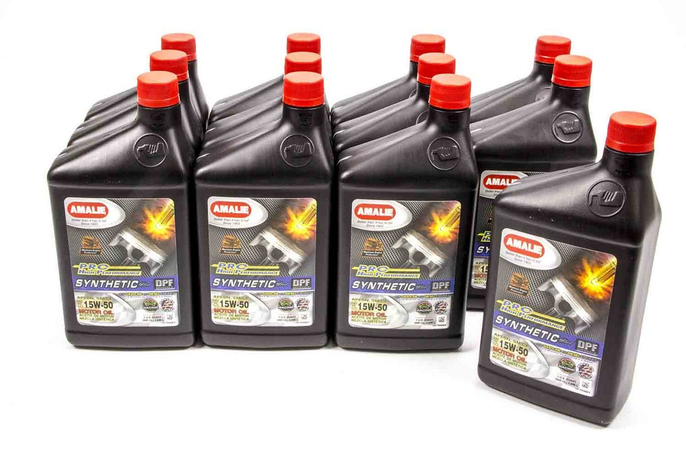 Amalie 160-75636-56 PRO HP Syn Blend 15w50 Oil Case 12x1Qt Amalie 160-75636-56