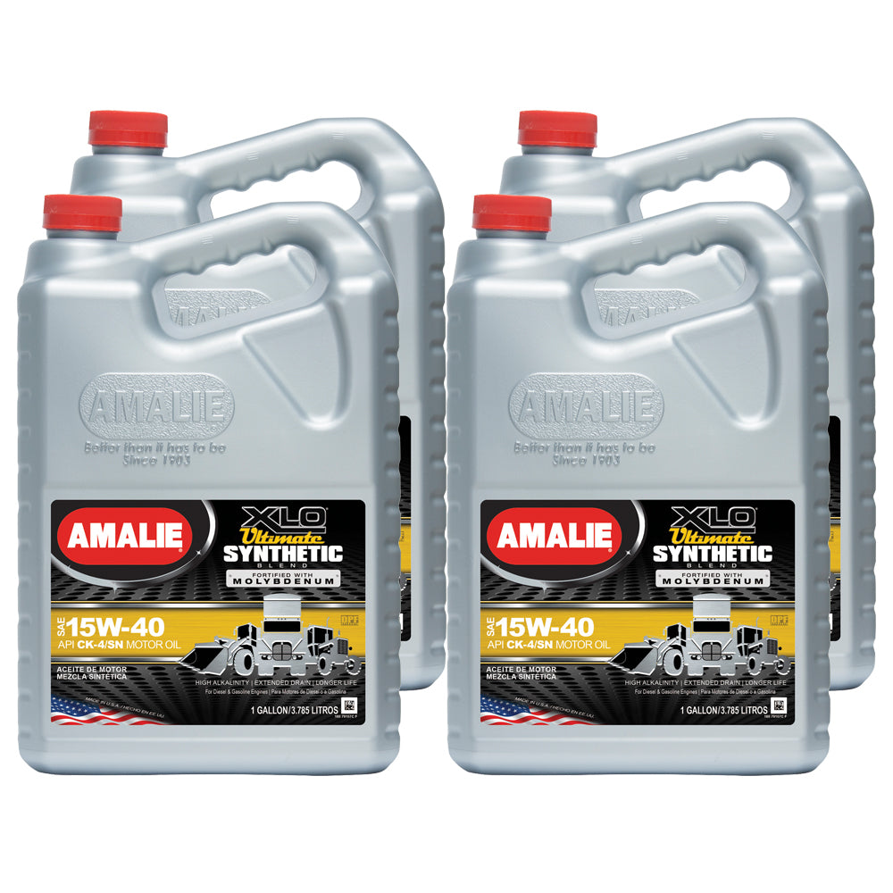 Amalie 160-79107-36 XLO Ultimate Synthetic Blend 15w40 Case 4x1 Gal Amalie 160-79107-36