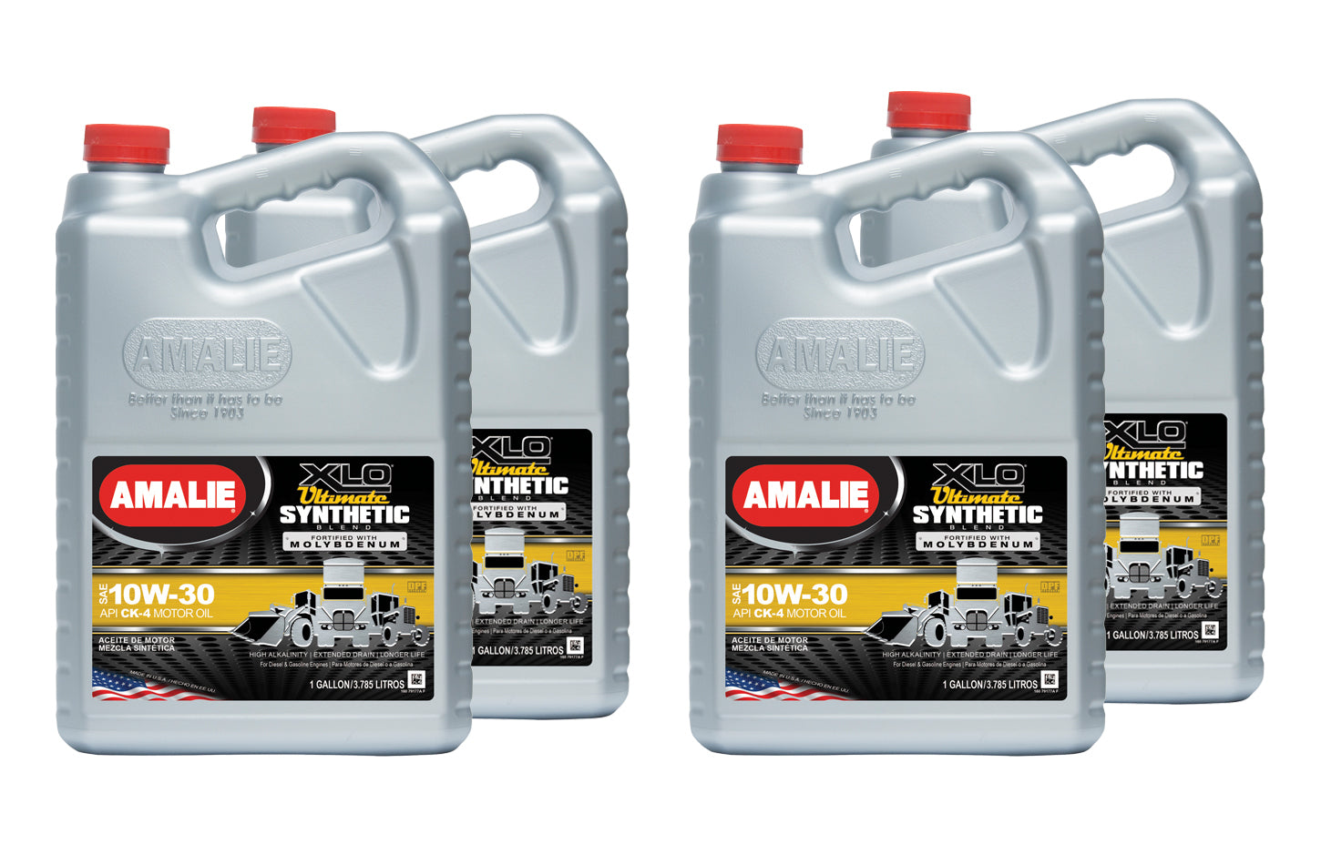 Amalie 160-79177-36 XLO Ultimate Synthetic Blend 10w30 Case 4x1 Gal Amalie 160-79177-36