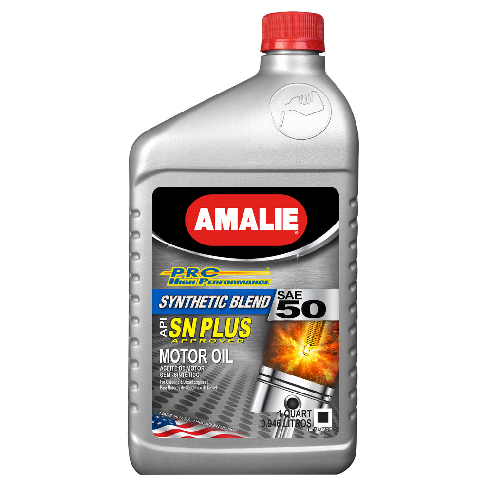 Amalie AMA65656-56 PRO High Perf Syn Blend Oil 50W Case 1Qt Amalie AMA65656-56