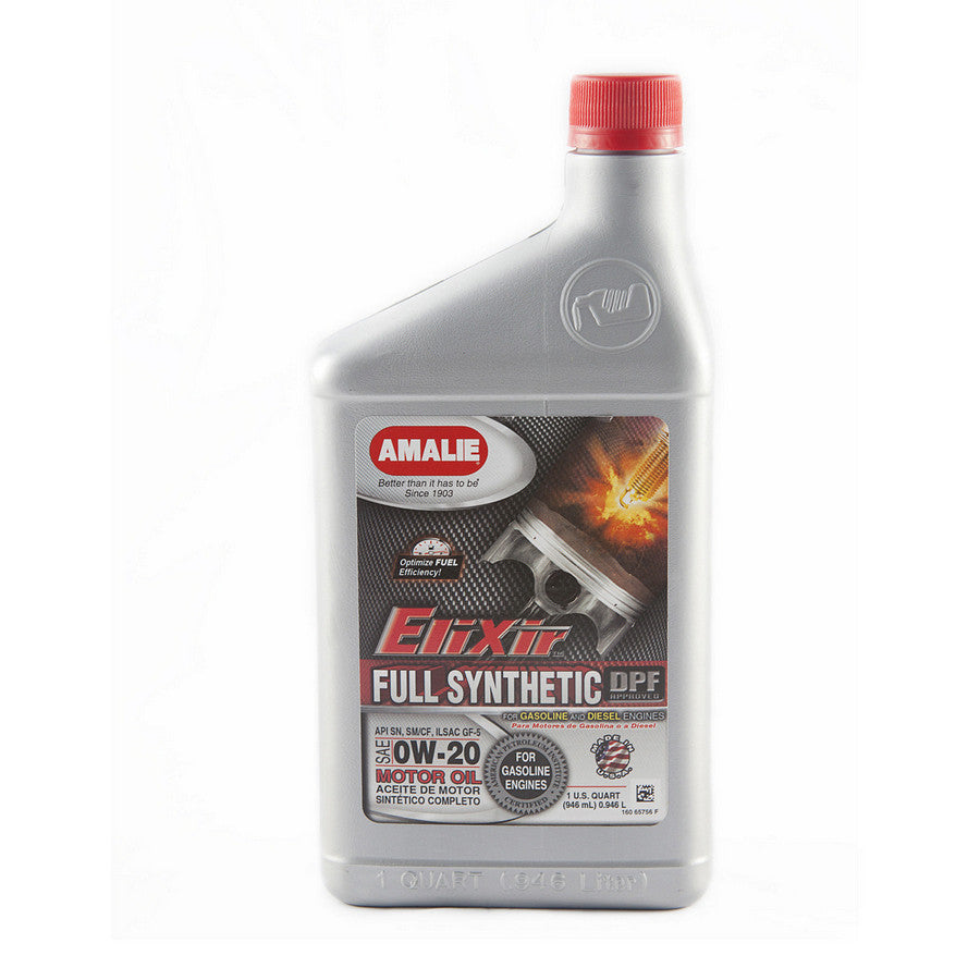Amalie AMA65756-56 Elixir Full Synthetic 0w20 Dexos1 1Qt. Amalie AMA65756-56