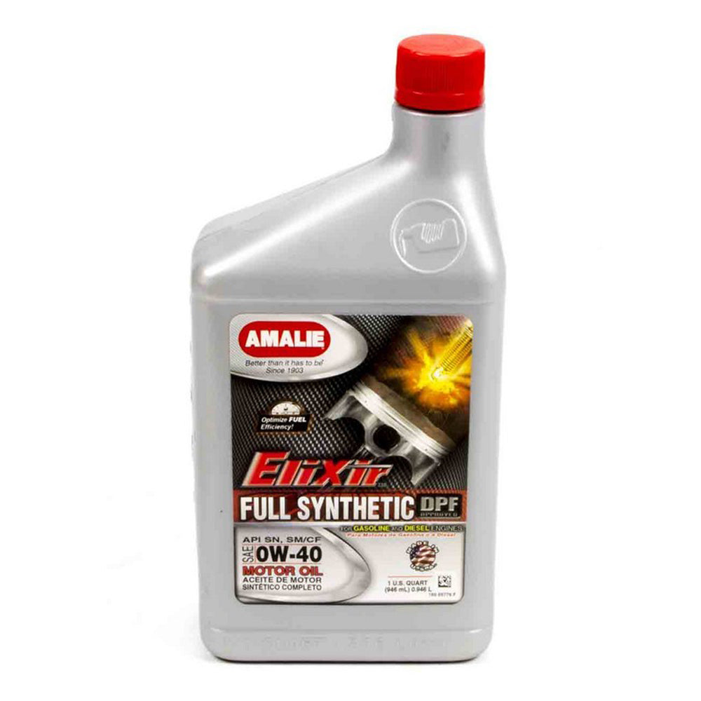 Amalie AMA65776-56 Elixir Full Syn 0w40 Oil 1Qt Amalie AMA65776-56