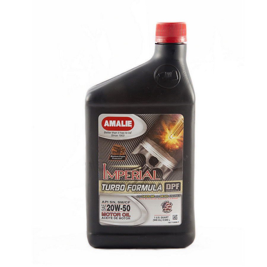 Amalie AMA71096-56 Imperial Turbo 20w50 Oil 1 Quart Amalie AMA71096-56