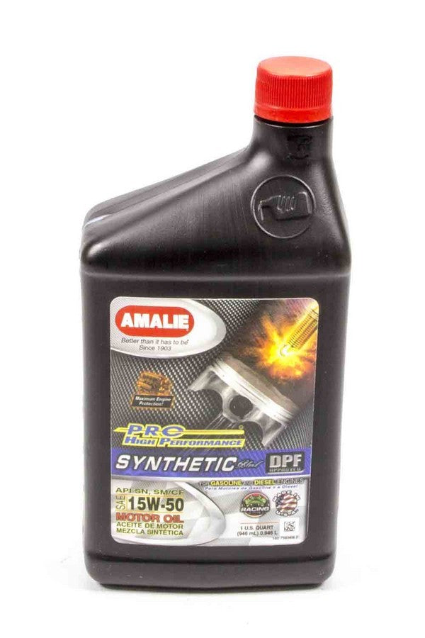 Amalie AMA75636-56 PRO HP Syn Blend 15w50 Oil 1Qt Amalie AMA75636-56