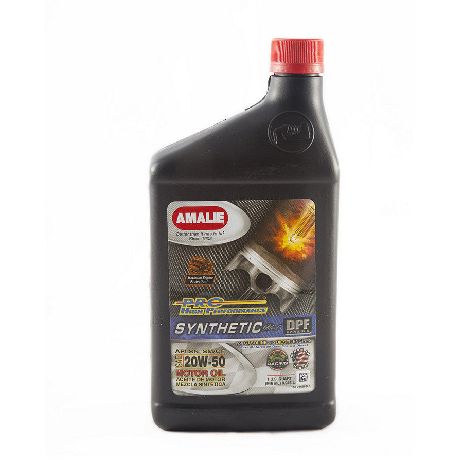 Amalie AMA75696-56 PRO HP Syn Blend 20w50 Oil 1Qt Amalie AMA75696-56