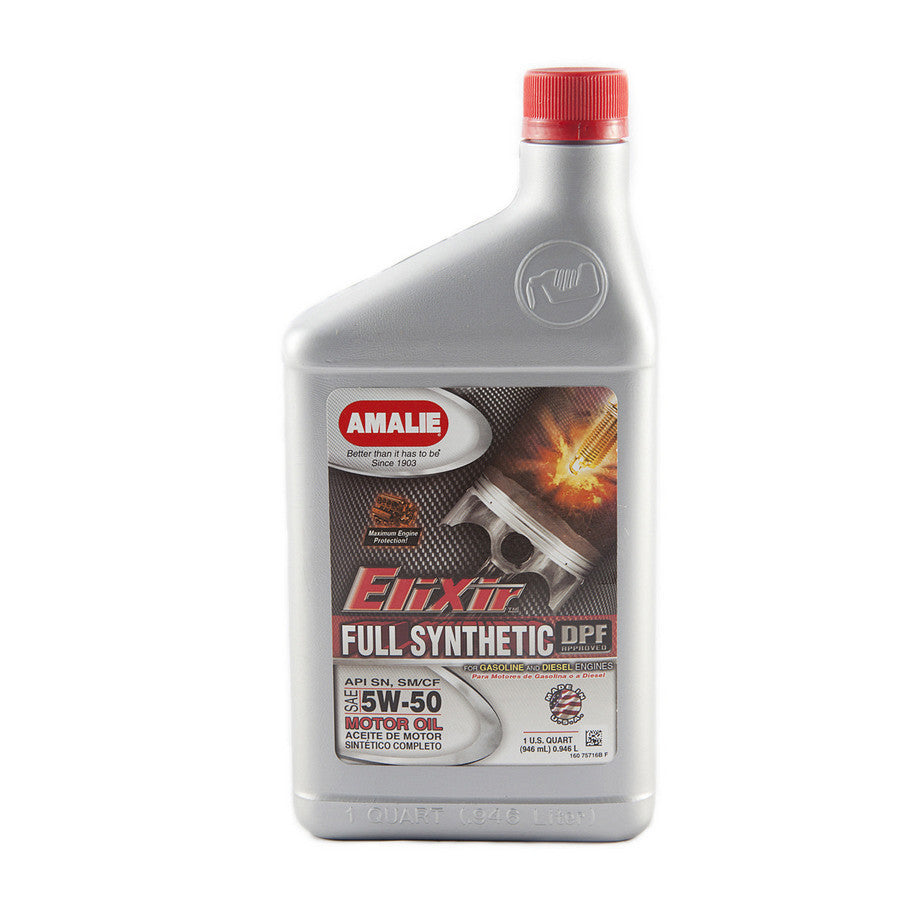 Amalie AMA75716-56 Elixir Full Synthetic 5w50 Oil 1Qt Amalie AMA75716-56