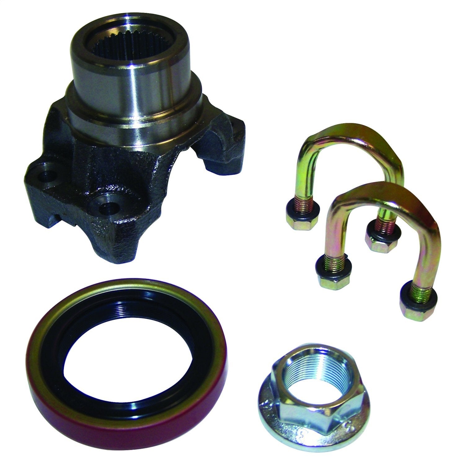 Crown Automotive Jeep Replacement AMC20YOKEUBK Differential Yoke Kit; Rear; Converts Pinion Style Yoke To U Bolt Style; Crown Automotive Jeep Replacement AMC20YOKEUBK