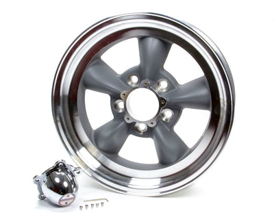 American Racing VN1055861 VN105 TORQ THRUST D GREY W/MACH LIP 15X8.5 5X120.65 83.06 CB -25MM American Racing VN1055861
