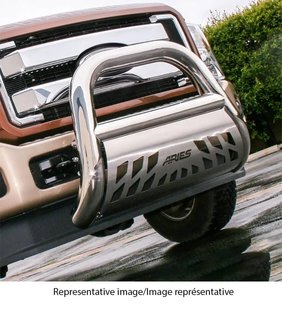 ARIES 45-4012 BIG HORN 4" POLISHED STAINLESS BULL BAR SIERRA/SILVERADO 1500 ARIES 45-4012
