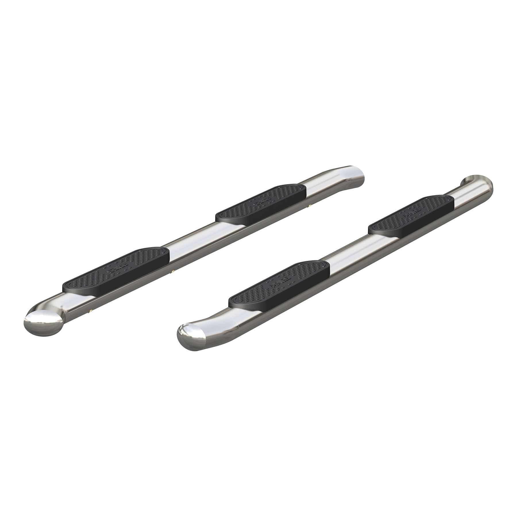ARIES S229042-2 4" STAINLESS CAB LENGTH SIDE BARS 04-24 TITAN/16-24 TITAN XD CREW CAB ARIES S229042-2