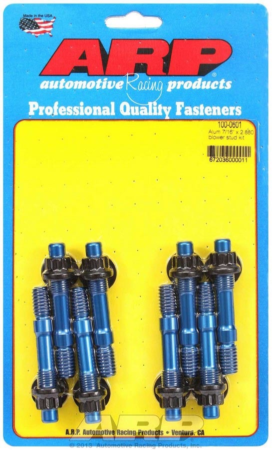 Auto Racing Products 100-0601 Aluminum Blower Stud Kit 7/16 x 2.880 OAL Auto Racing Products 100-0601