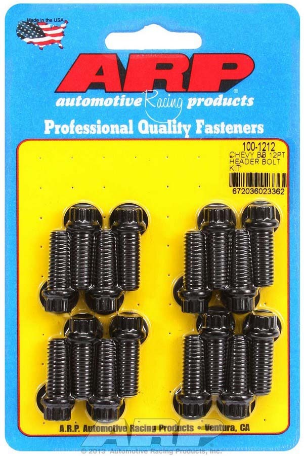 Auto Racing Products 100-1212 Header Bolt Kit 12pt BBC Auto Racing Products 100-1212