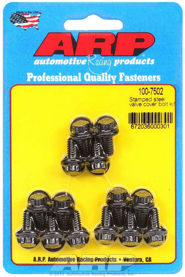 Auto Racing Products 100-7502 Valve Cover Bolt Kit - 12pt - Stamped Steel Auto Racing Products 100-7502