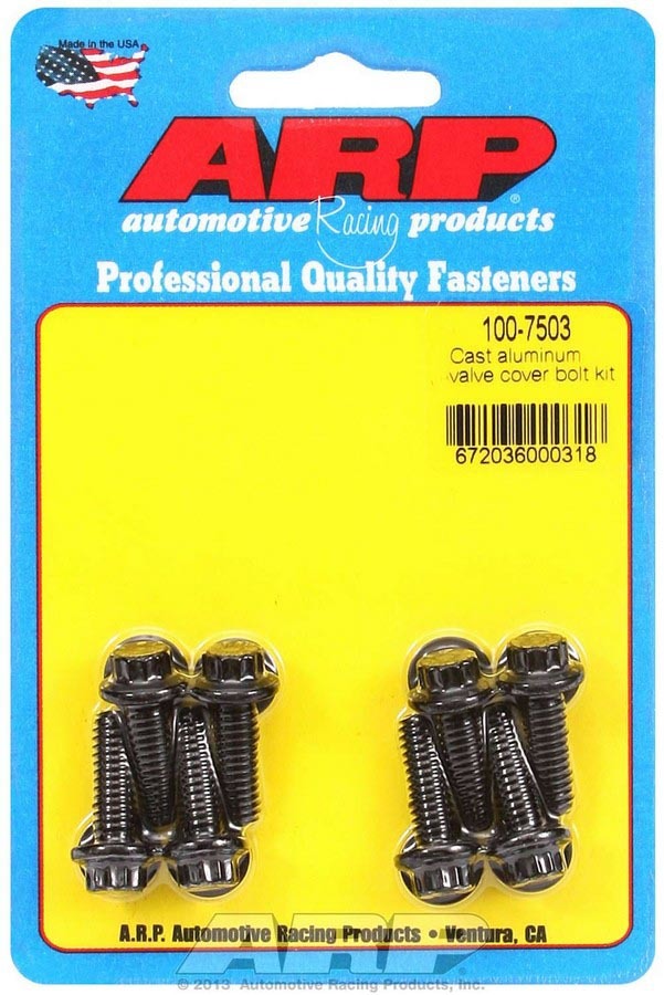 Auto Racing Products 100-7503 Valve Cover Bolt Kit - 1/4-20 12pt. (8) Auto Racing Products 100-7503
