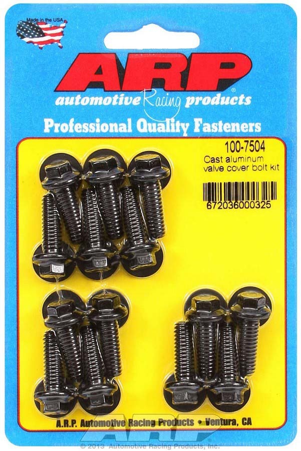 Auto Racing Products 100-7504 Valve Cover Bolt Kit - 1/4-20 6pt. (14) Auto Racing Products 100-7504