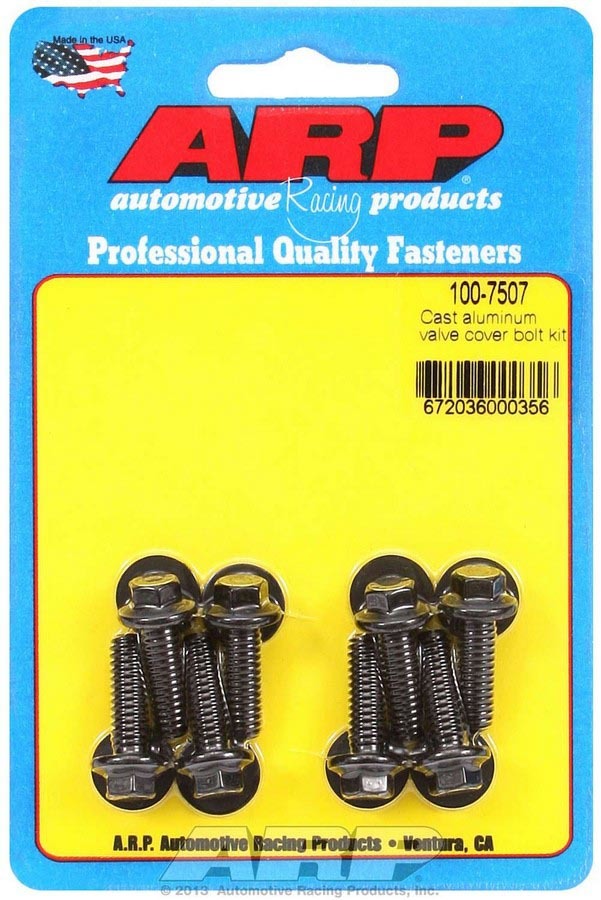 Auto Racing Products 100-7507 Valve Cover Bolt Kit 6pt 1/4-20 x .812 (8pk) Auto Racing Products 100-7507