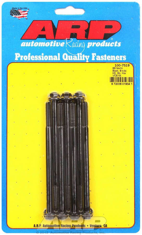 Auto Racing Products 100-7519 BBC Valve Cover Bolt Kit - 1/4-20 6pt. (7) Auto Racing Products 100-7519
