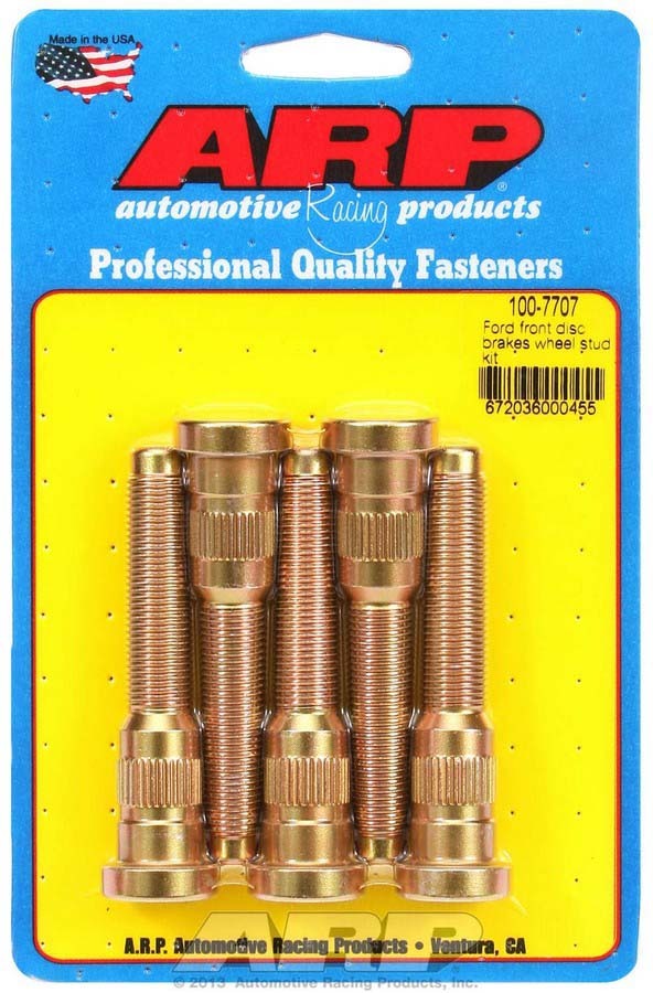 Auto Racing Products 100-7707 Wheel Stud Kit - 1/2-20 3.050/.618 Knurl (5) Auto Racing Products 100-7707