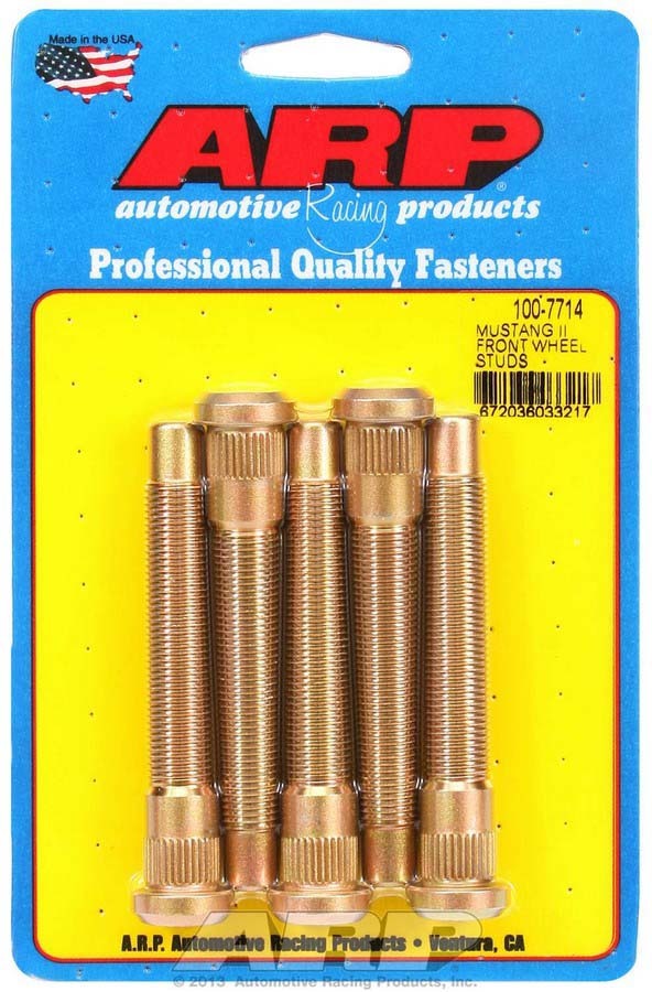 Auto Racing Products 100-7714 Wheel Stud Kit - 1/2-20 3.435/.554 Knurl Auto Racing Products 100-7714