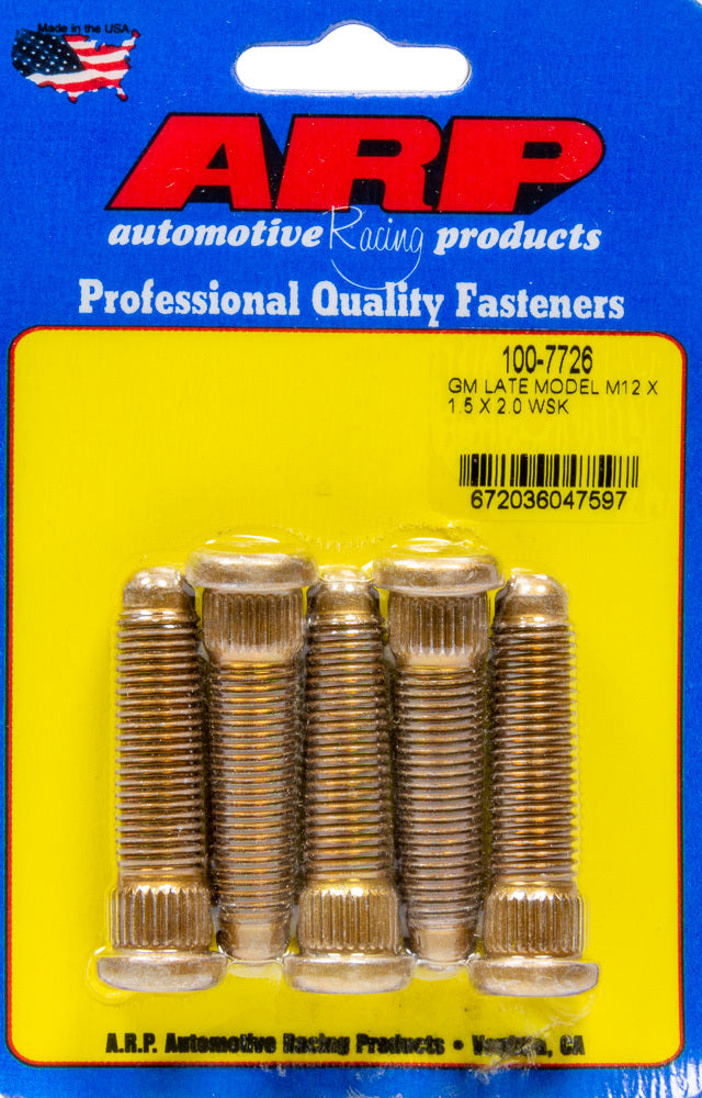 Auto Racing Products 100-7726 Wheel Stud Kit 12mm x 1.5 x 2.0 (5pk) Auto Racing Products 100-7726