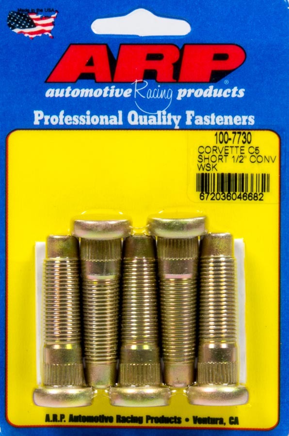 Auto Racing Products 100-7730 Wheel Stud Kit 5pk C5 Corvette 1/2-20 Conv. Auto Racing Products 100-7730