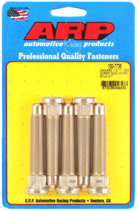 Auto Racing Products 100-7736 14mm Wheel Stud Kit Camaro 10-17 .500 Longer Auto Racing Products 100-7736