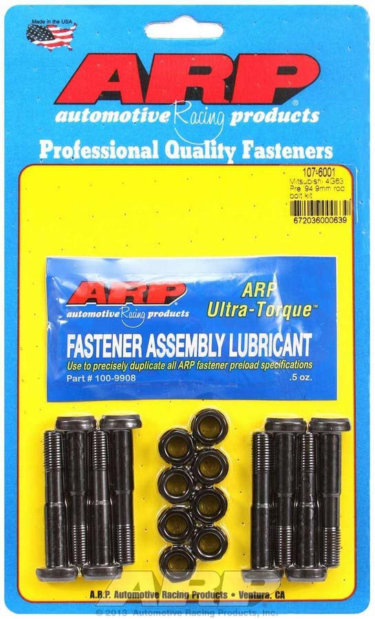 Auto Racing Products 107-6001 Mits. Rod Bolt Kit - Fits Pre '94 4G63 Auto Racing Products 107-6001