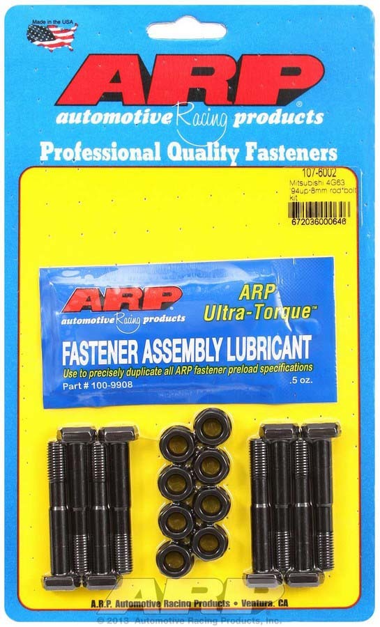 Auto Racing Products 107-6002 Mits. Rod Bolt Kit - Fits 94-Up 4G63 Auto Racing Products 107-6002