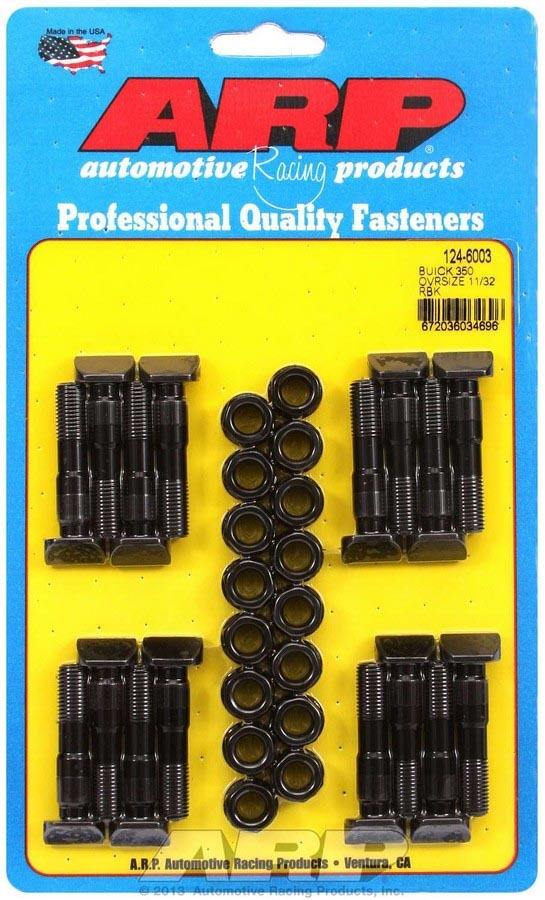 Auto Racing Products 124-6003 Buick Rod Bolt Kit - Fits 350 68-73 Oversize Auto Racing Products 124-6003