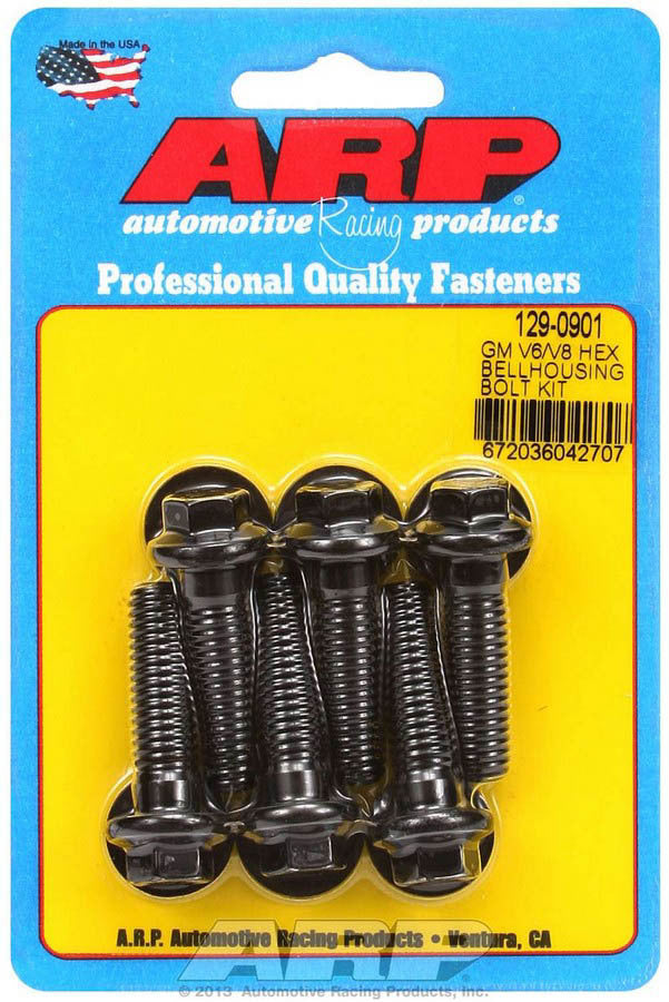 Auto Racing Products 129-0901 Bellhousing Bolt Kit - 6pt. GM V6/V8 Auto Racing Products 129-0901
