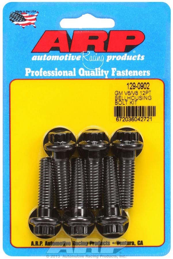 Auto Racing Products 129-0902 Bellhousing Bolt Kit - 12pt. GM V6/V8 Auto Racing Products 129-0902
