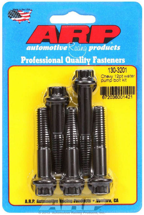 Auto Racing Products 130-3201 Chevy Water Pump Bolt Kit - 12pt. Auto Racing Products 130-3201