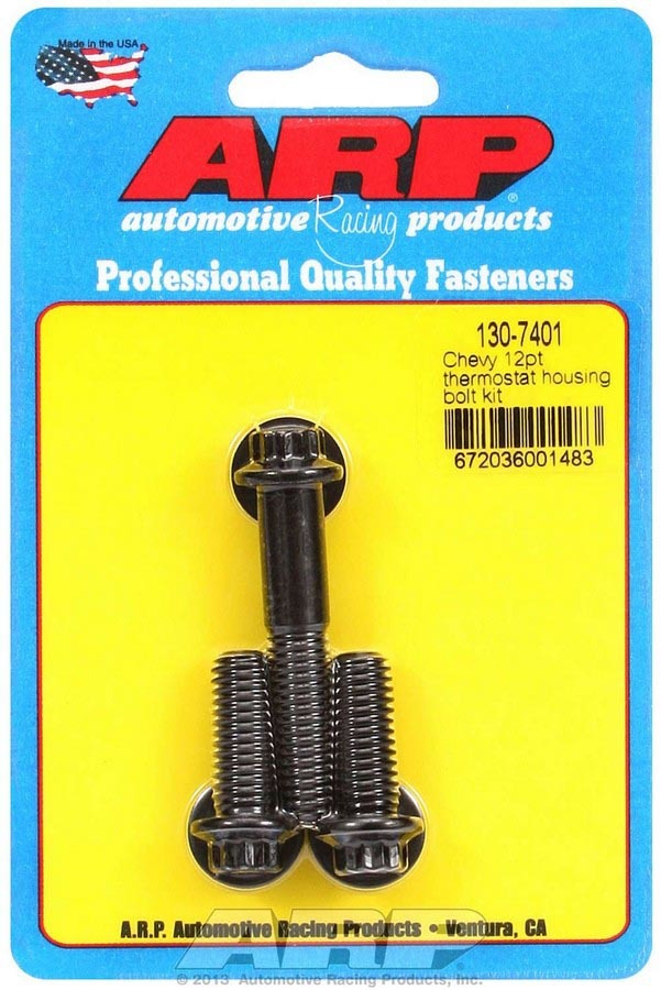 Auto Racing Products 130-7401 Thermostat Housing Bolt Kit 12pt Chevy V8 79-90 Auto Racing Products 130-7401