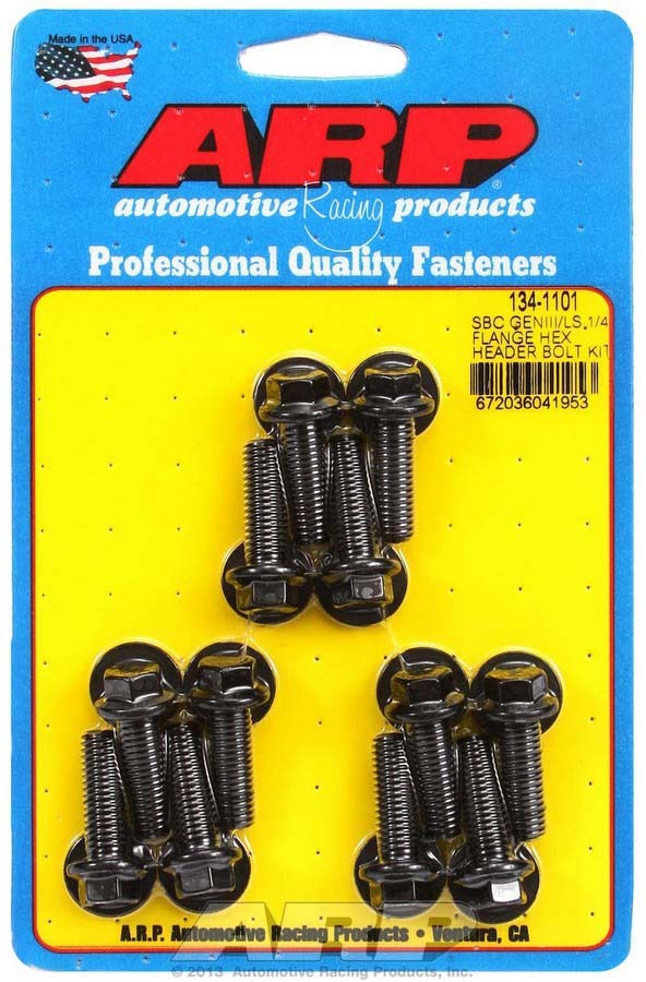 Auto Racing Products 134-1101 Header Bolt Kit - 6pt. GM LS Auto Racing Products 134-1101