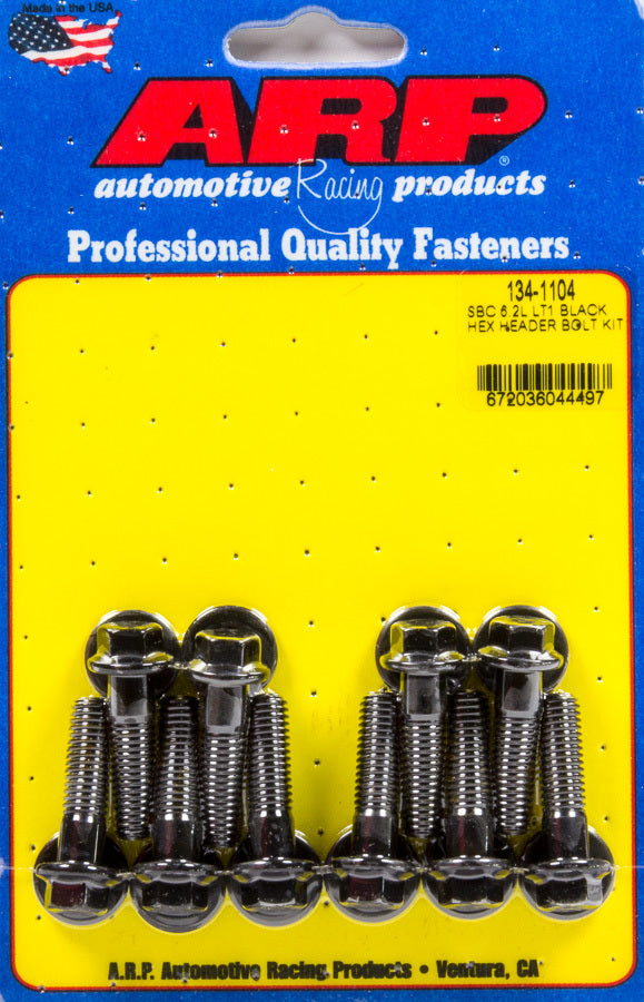 Auto Racing Products 134-1104 Header Bolt Kit - GM LT1 6.2L 6pt Auto Racing Products 134-1104
