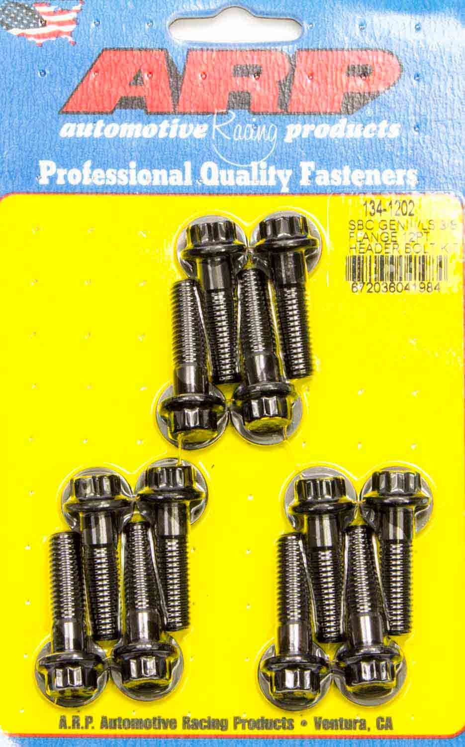 Auto Racing Products 134-1202 Header Bolt Kit - 12pt. GM LS Auto Racing Products 134-1202