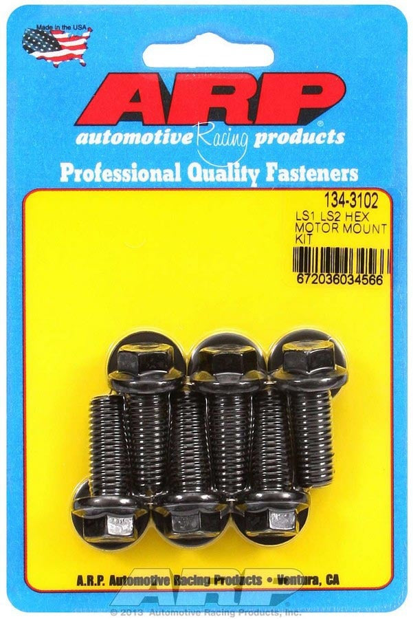 Auto Racing Products 134-3102 Motor Mount Bolt Kit 6pt. LS1/LS2 Auto Racing Products 134-3102