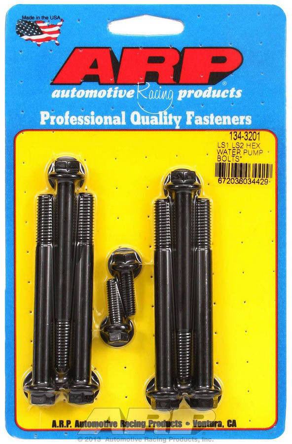 Auto Racing Products 134-3201 W/P & Thermostat Housing Bolt Kit - 6pt. LS1/LS2 Auto Racing Products 134-3201