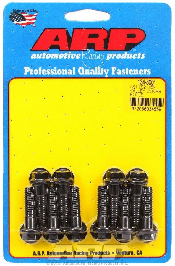 Auto Racing Products 134-8001 Valley Cover Bolt Kit 6pt. LS1/LS2 Auto Racing Products 134-8001